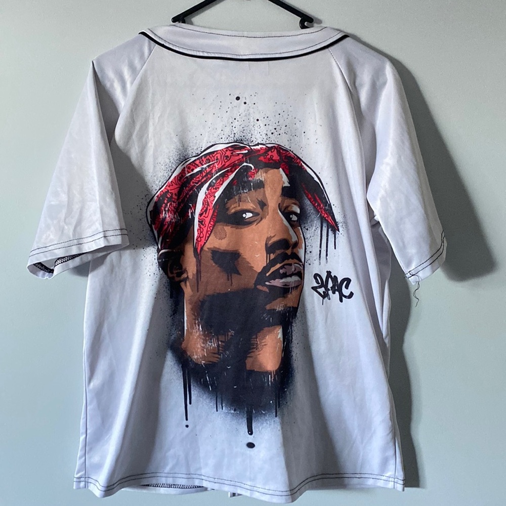 Tupac Button Up - Picture 2 of 2